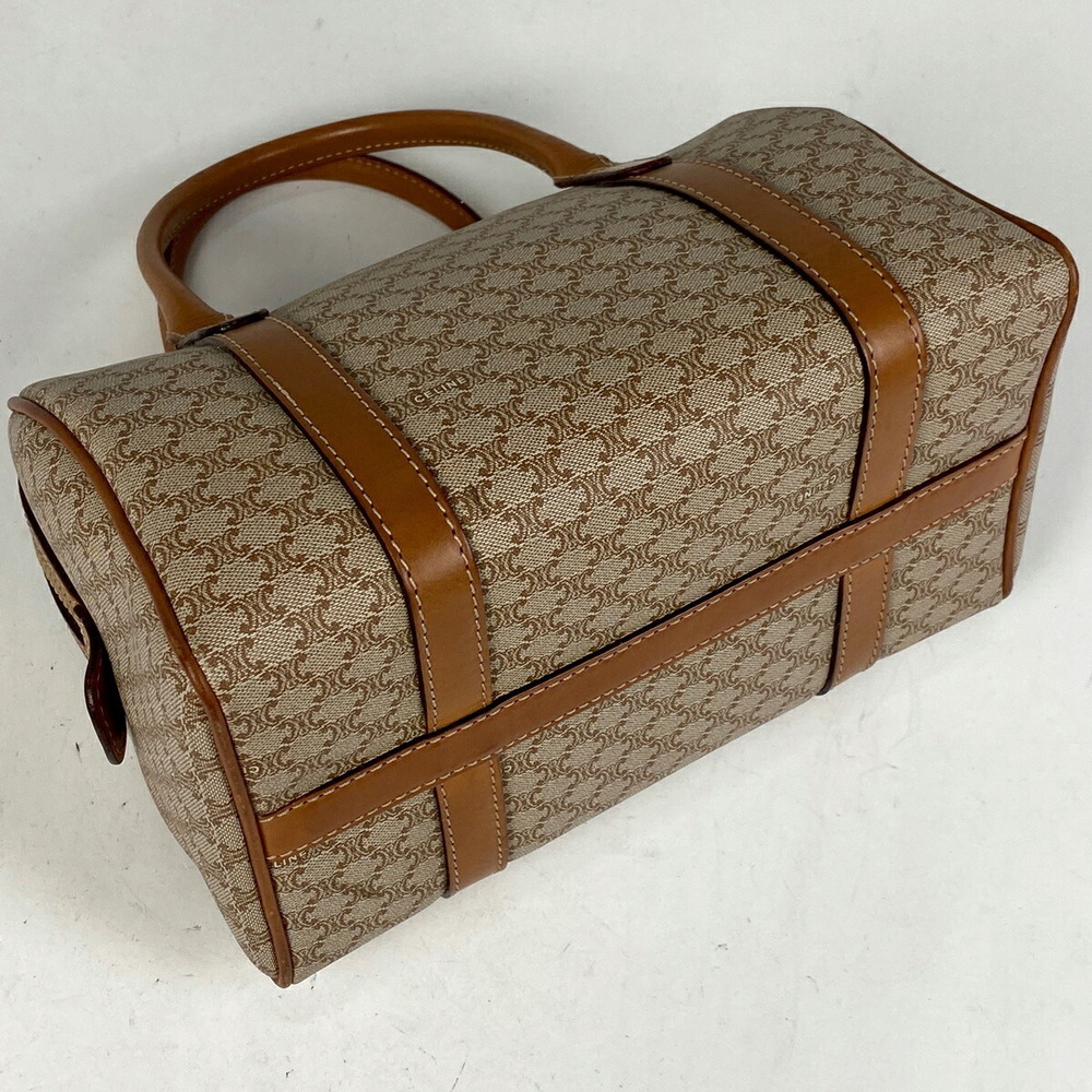 Celine Macadam Pattern Mini Canvas Handbag Beige … - image 2